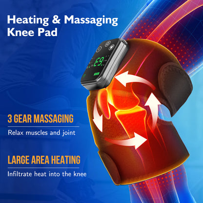 Heating Vibration Shoulder Support Massager Rechargeable Shoulder Brace Belt Knee Pain Relief Therm 2
