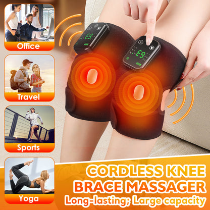 Heating Vibration Shoulder Support Massager Rechargeable Shoulder Brace Belt Knee Pain Relief Therm 4