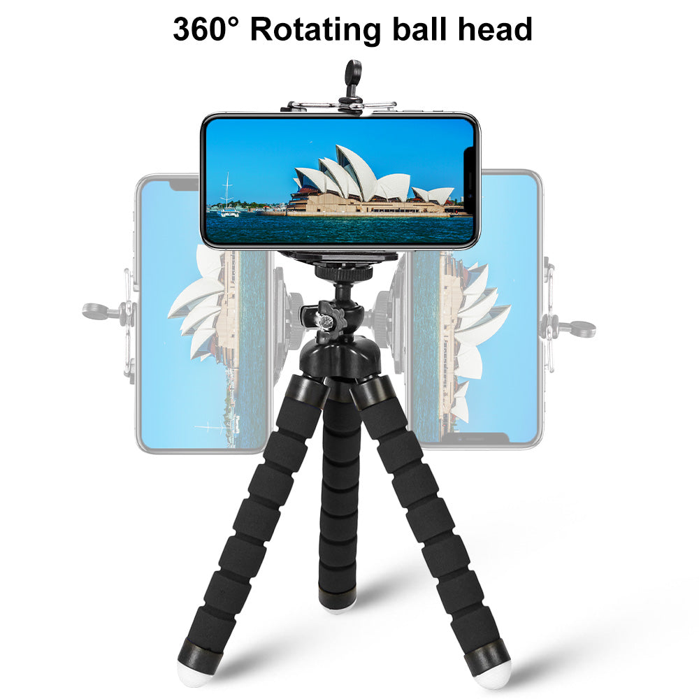 Adjustable Mini Tripod, Universal Mobile Phone Holder, Desk Stand, Selfie Stick Mount for Home, Bed, Desktop, Outdoor