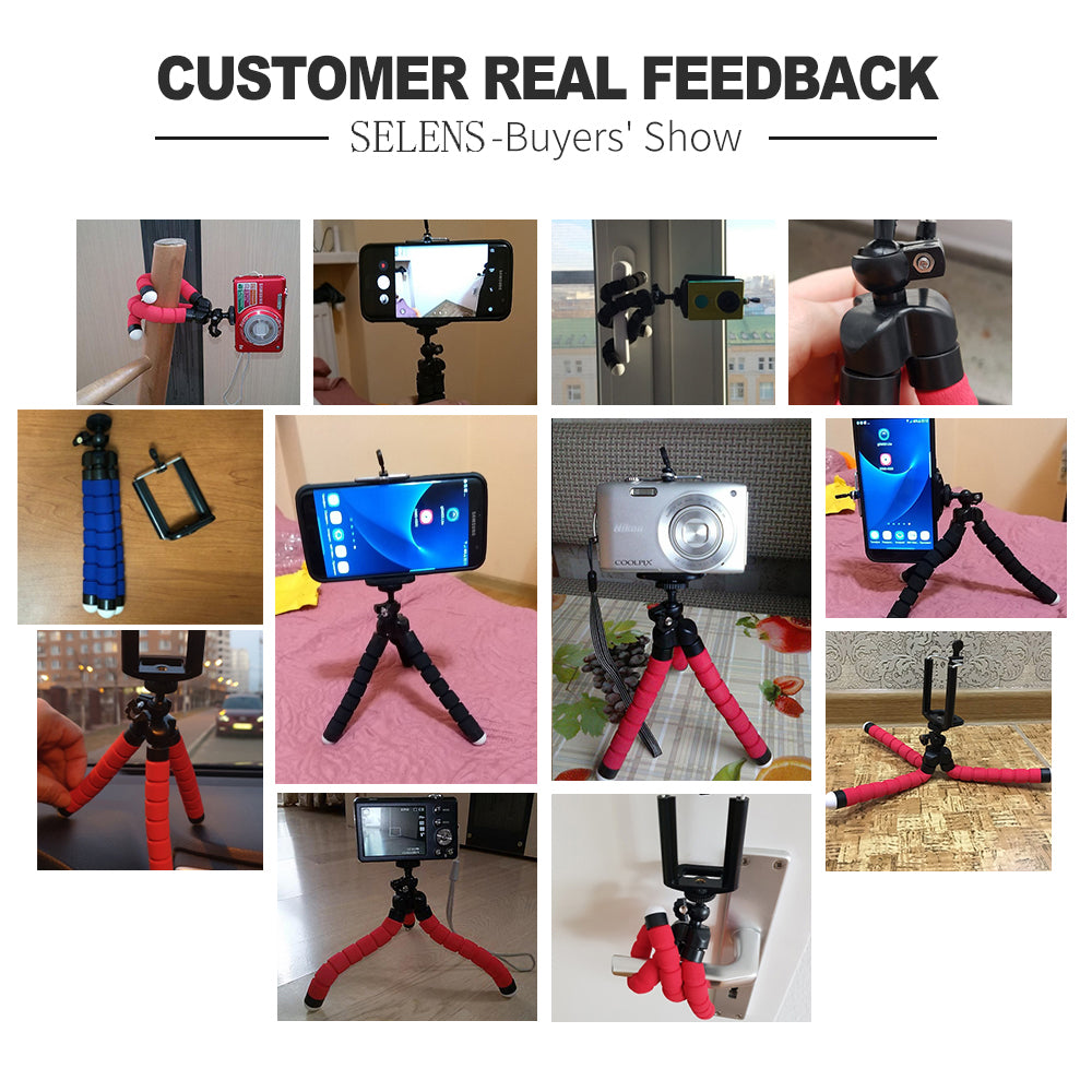 Adjustable Mini Tripod, Universal Mobile Phone Holder, Desk Stand, Selfie Stick Mount for Home, Bed, Desktop, Outdoor