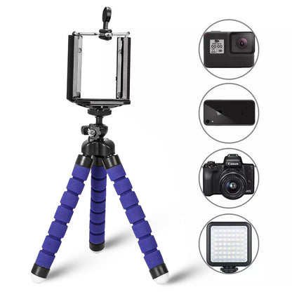 Adjustable Mini Tripod, Universal Mobile Phone Holder, Desk Stand, Selfie Stick Mount for Home, Bed, Desktop, Outdoor