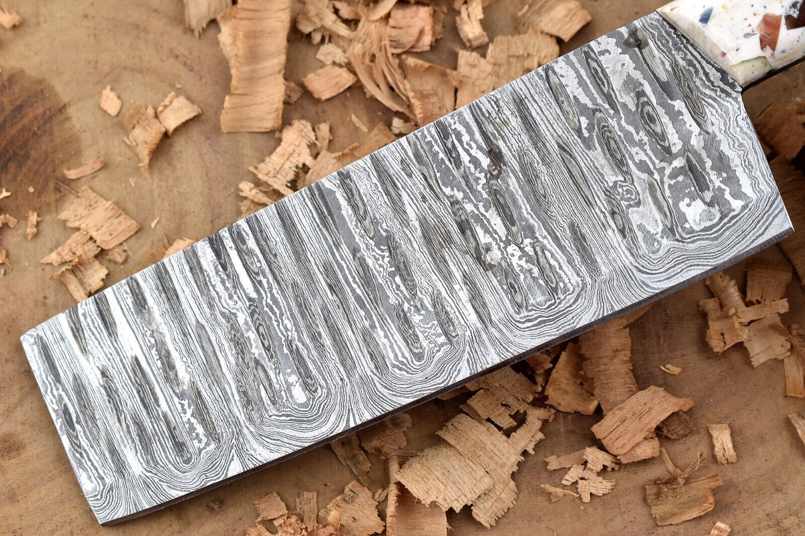 Handmade Damascus Steel Kitchen Chef Knife with Resin Handle