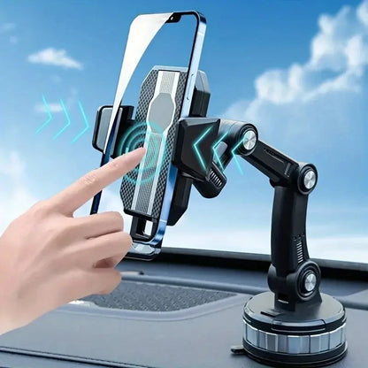 Universal Car Phone Stand Bracket, 360 Rotating Sucker Holder, GPS Navigation Mount for Driving and Travel