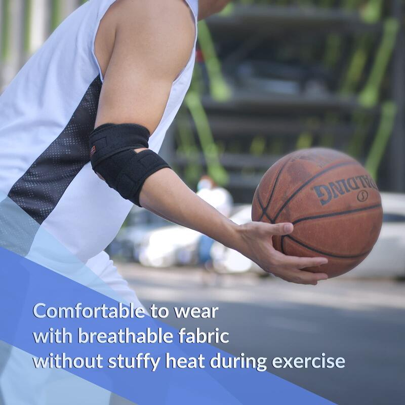Elbow Support Elbow Brace Compression Arm Sleeve Tennis Golfers Weight Lifting Arthritis Tendonitis 4