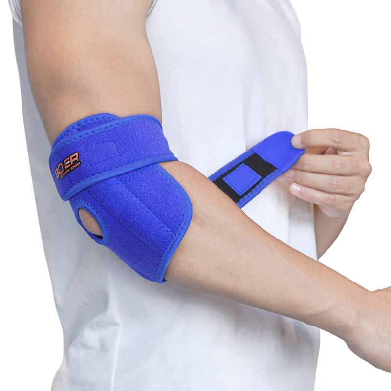 Elbow Support Elbow Brace Compression Arm Sleeve Tennis Golfers Weight Lifting Arthritis Tendonitis 6