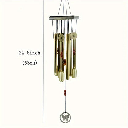 Heavy Duty Metal Wind Chimes, Outdoor Deep Tone Garden Chimes, Waterproof Patio and Porch Decor, Yard Art