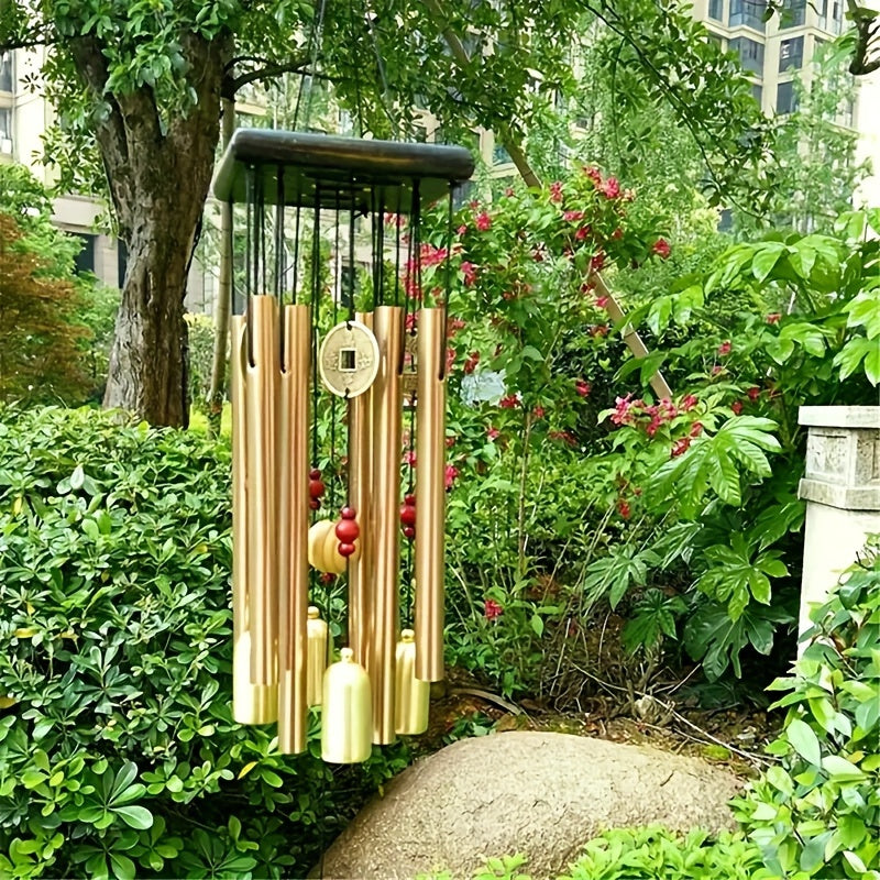 Heavy Duty Metal Wind Chimes, Outdoor Deep Tone Garden Chimes, Waterproof Patio and Porch Decor, Yard Art