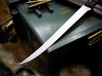 Custom Kitchen Fillet Knife  J2 Steel Blade  Epoxy Handle 2
