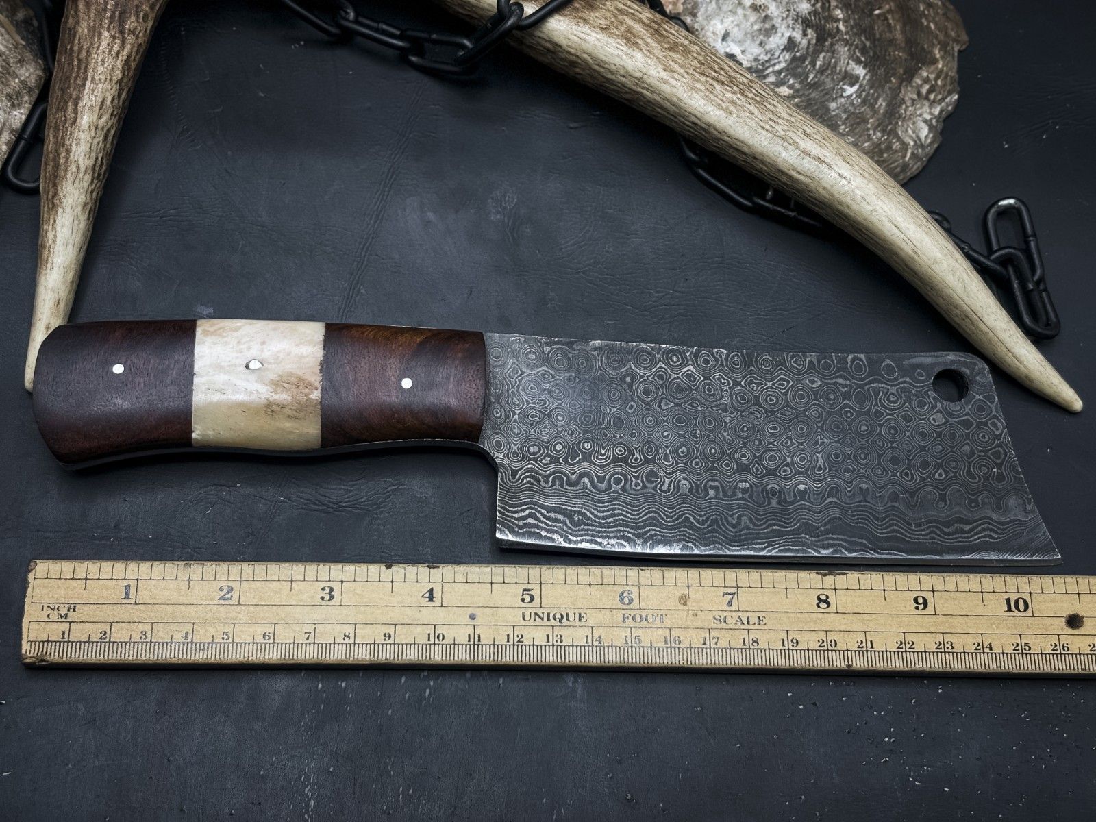 Premium Handmade Damascus Knife  Resin Handle Perfection 2