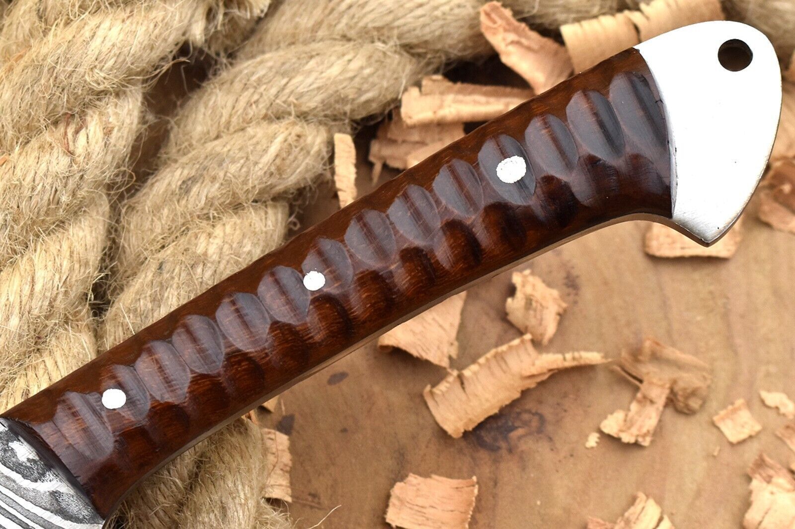 Handmade Resin Wood Chef Knife Gift  Leather Sheath Included 1