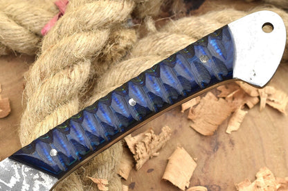 Damascus Steel Chef Knife  Resin Wood Handle Gift Edition 1