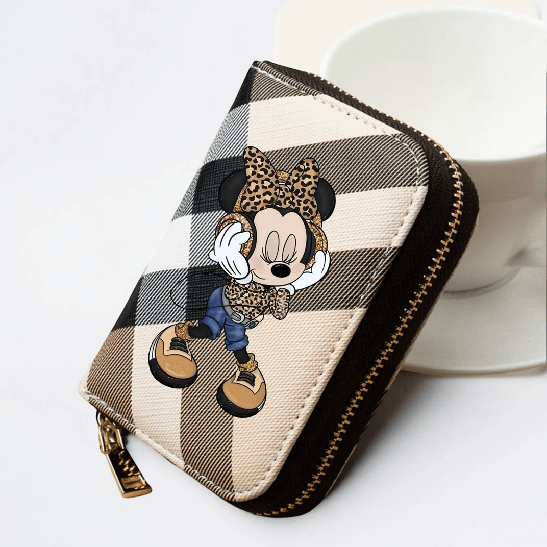 ChicMinnie Plaid Pattern PU Leather Wallet For Women 5
