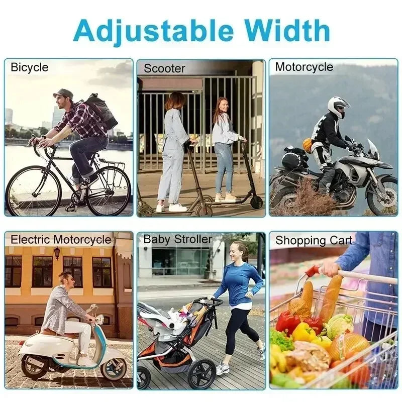 Rotatable Motorcycle Phone Mount, Bike Phone Holder for Moto, Mountain Bike Stand Bracket, Non Slip Cycling Phone Holder