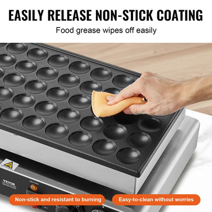 SucceBuy 50 Piece Mini Dutch Pancake Maker With Dual Temperature And Timer Control 2