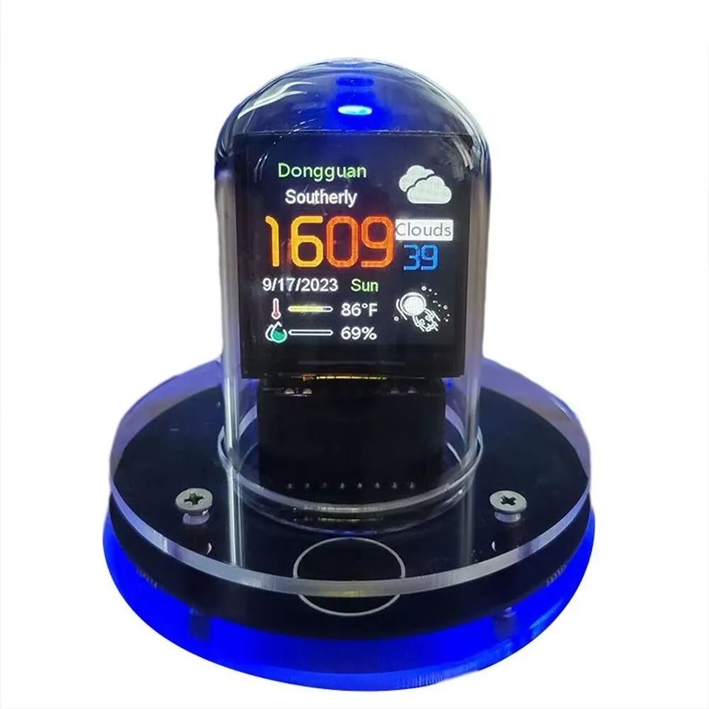 Nixie Tube Style Smart WiFi Digital Clock With Automatic Time Update 6