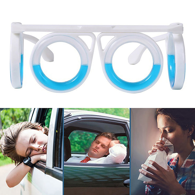 Portable AntiSickness Glasses For Children Adult AntiMotion Sickness Liquid Glasses Lensless Drivin
