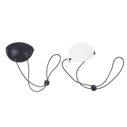 Children's Monocular Eye Patch, Translucent Black Eye Protect Correction, One Eye Strabismus Amblyopia Blindfold