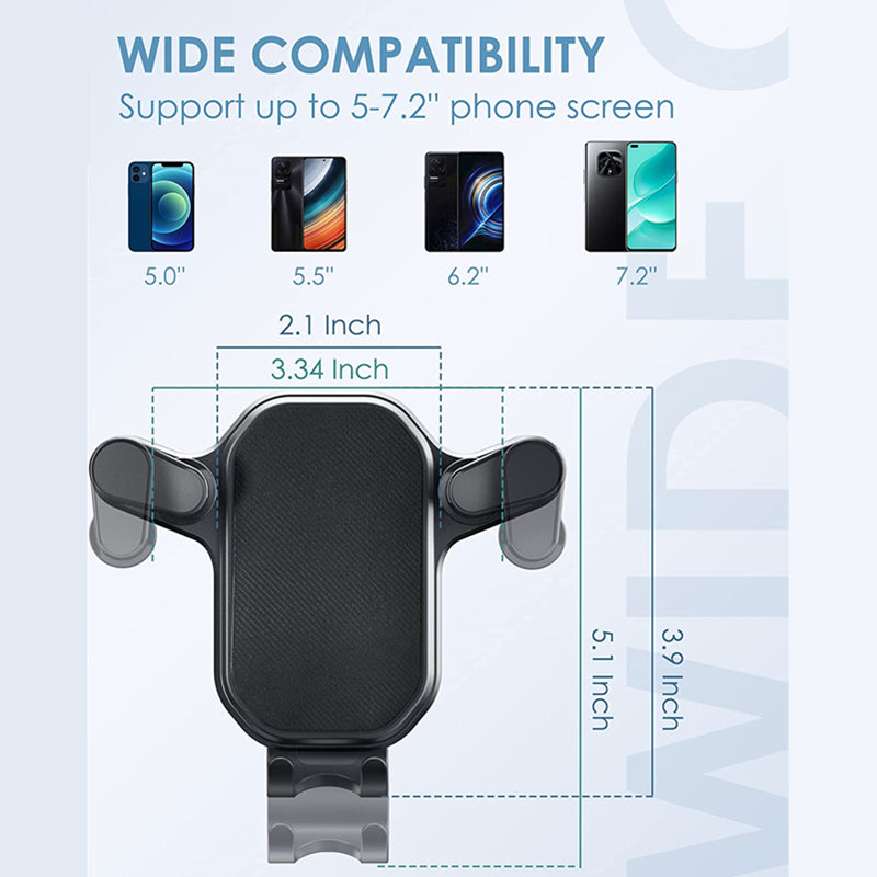 Car Air Vent Dashboard Mount, Universal Mobile Phone Holder, Anti-Drop Car Hook Base Navigation Bracket Stand