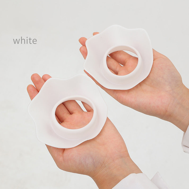 Flower Shape Silicone Solid Color Waterproof, 1 Pair Washing Face Spa Wrist Watch Band, Hair Accessories, Head Wrap
