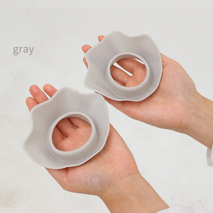 Flower Shape Silicone Solid Color Waterproof, 1 Pair Washing Face Spa Wrist Watch Band, Hair Accessories, Head Wrap