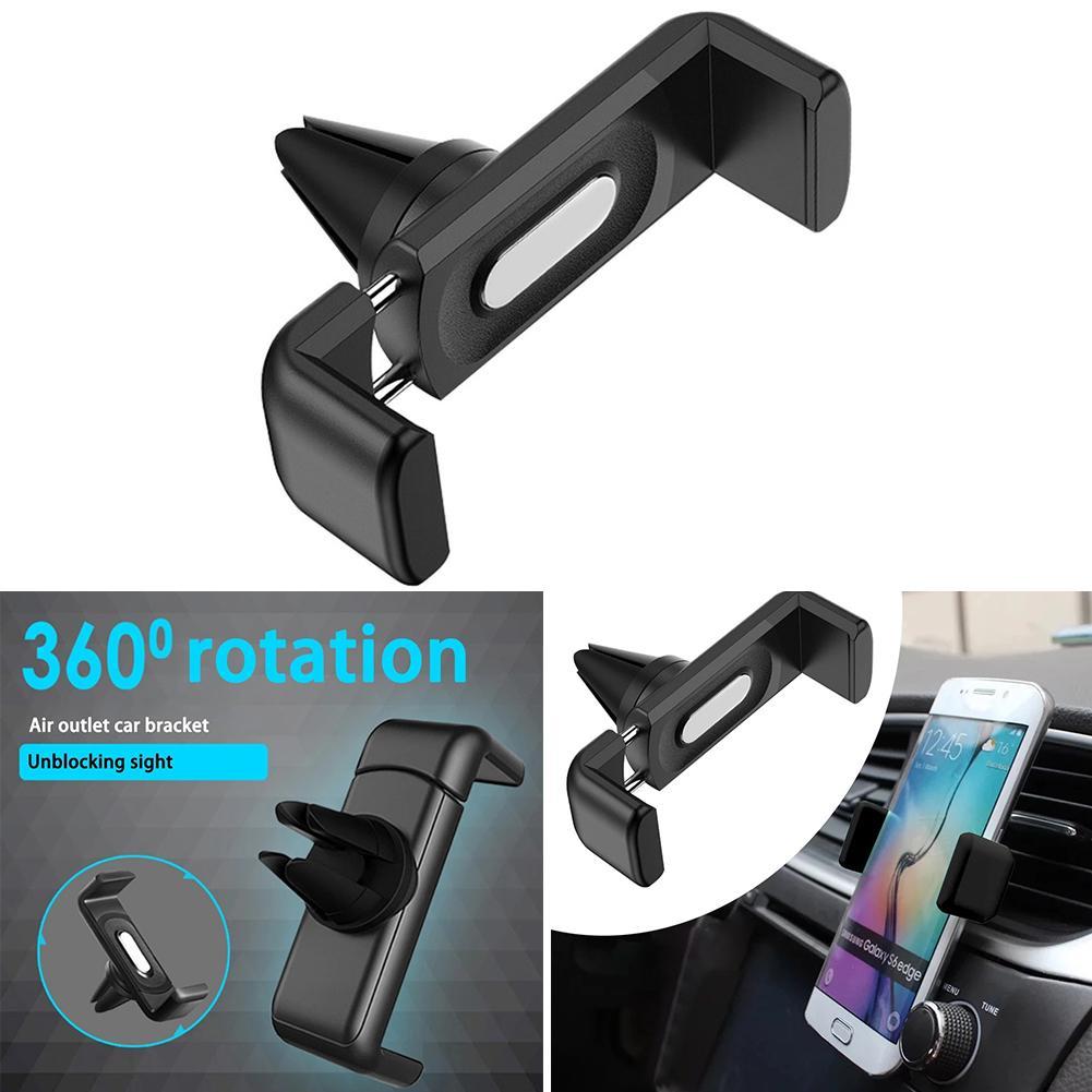 Automobile Clamp Phone Holder, Universal Car Mount for Dashboard, Windshield Vent Hands Free Mobile Stand