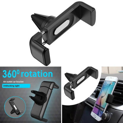 Automobile Clamp Phone Holder, Universal Car Mount for Dashboard, Windshield Vent Hands Free Mobile Stand