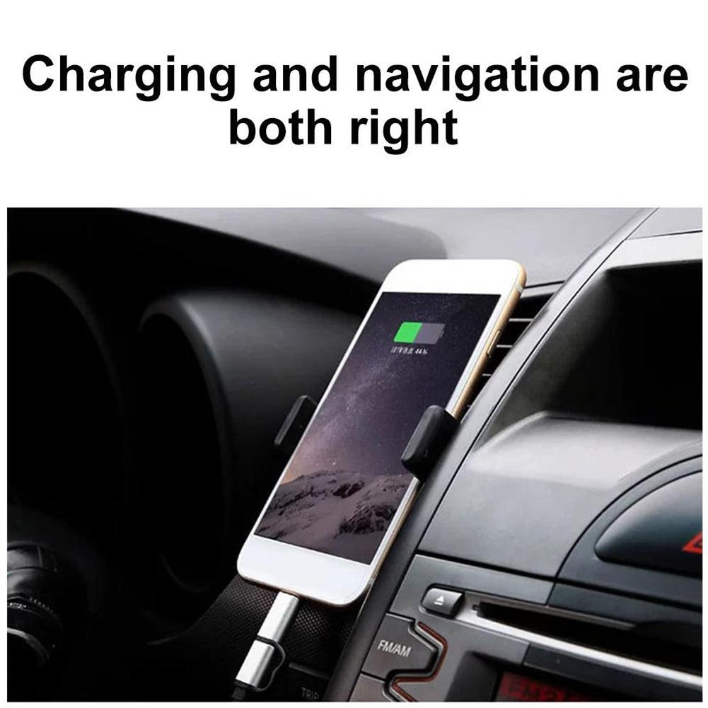 Automobile Clamp Phone Holder, Universal Car Mount for Dashboard, Windshield Vent Hands Free Mobile Stand