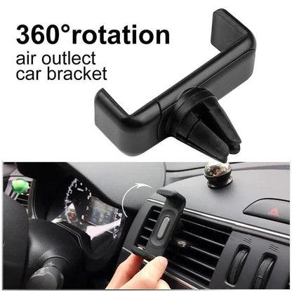 Automobile Clamp Phone Holder, Universal Car Mount for Dashboard, Windshield Vent Hands Free Mobile Stand