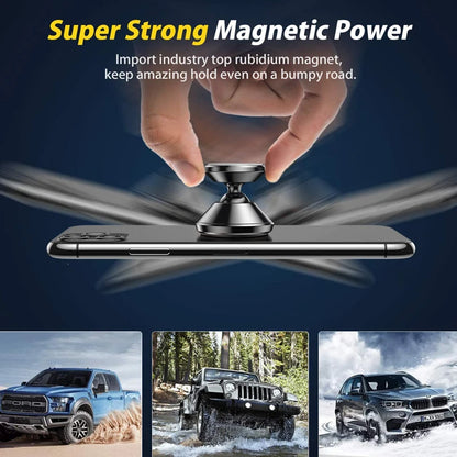 Magnet Mount Car Phone Holder Stick On Dashboard Bracket Magnetic Mobile Support For Car And Wall 4