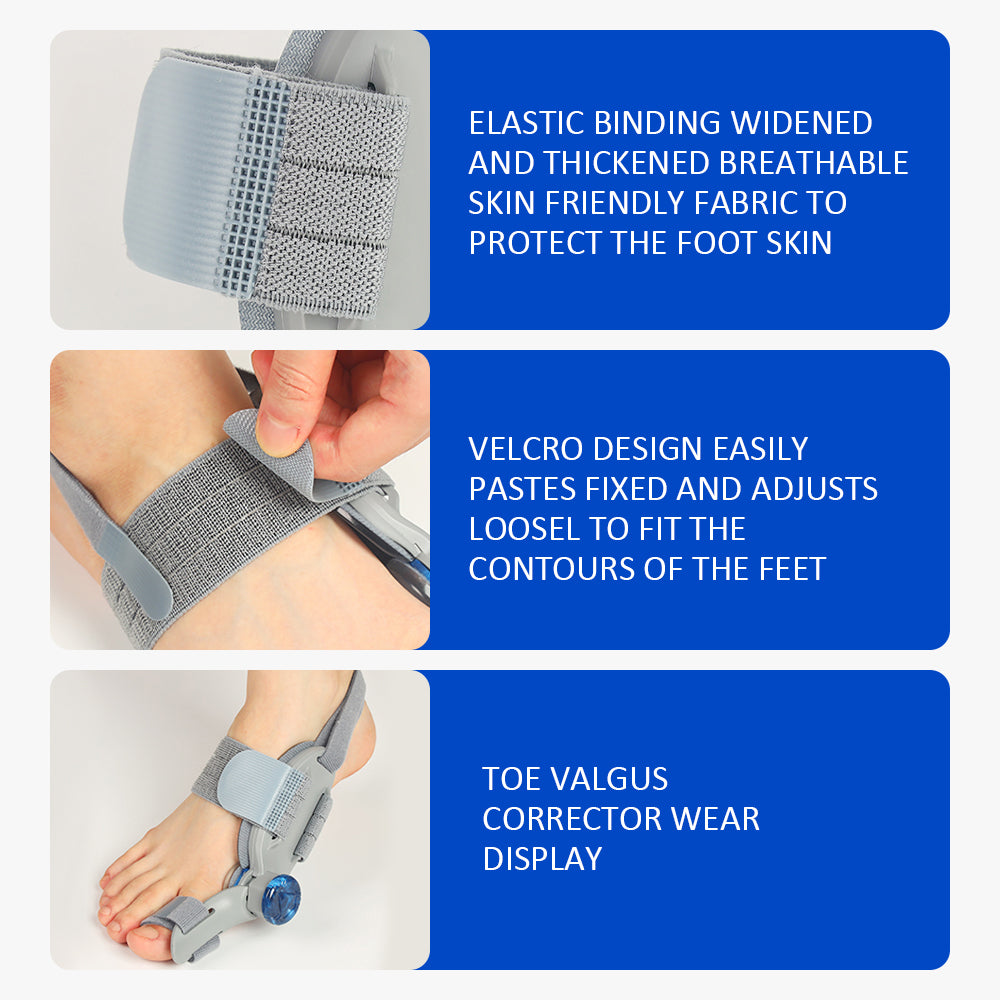 Toe Separator, Bunion Corrector, Foot Hallux Valgus Braces, Toe Straightener, Foot Care Tool, Bone Adjuster