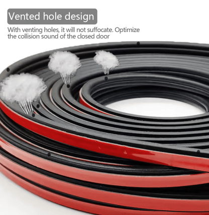 AutoGuard Double Layer Car Door Seal Strip Soundproof And Weatherproof Protector 1