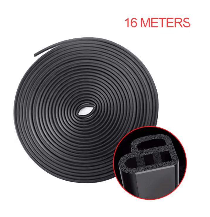 AutoGuard Double Layer Car Door Seal Strip Soundproof And Weatherproof Protector 5
