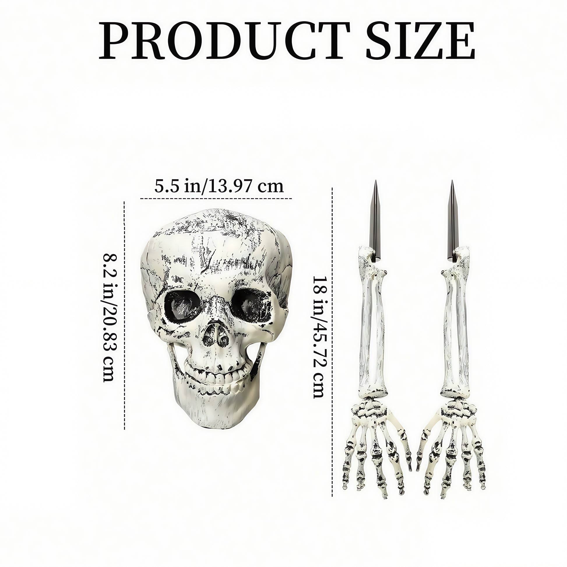 Spooky Yard Garden Halloween Decoration Realistic Skeleton Arm Leg Bones Halloween Skeleton Stake D 7