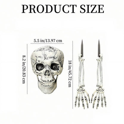 Spooky Yard Garden Halloween Decoration Realistic Skeleton Arm Leg Bones Halloween Skeleton Stake D 7