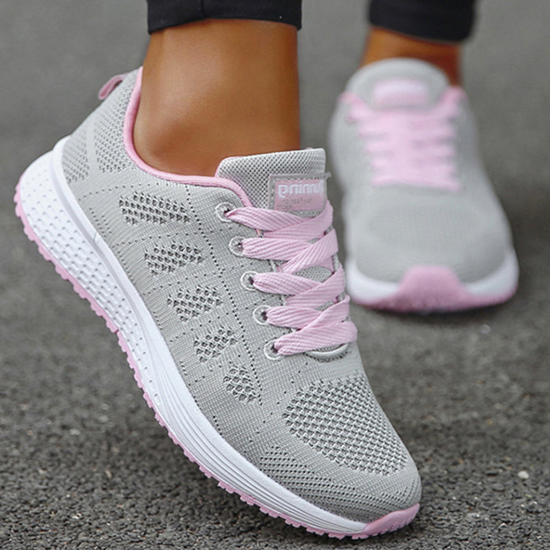 Womens Sneakers Casual New Fashion Plus Size Shoes Lace Up Trainers Female Sneakers Tenis Feminino 4