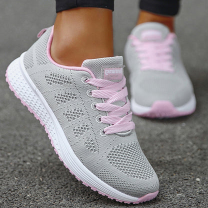Womens Sneakers Casual New Fashion Plus Size Shoes Lace Up Trainers Female Sneakers Tenis Feminino 4