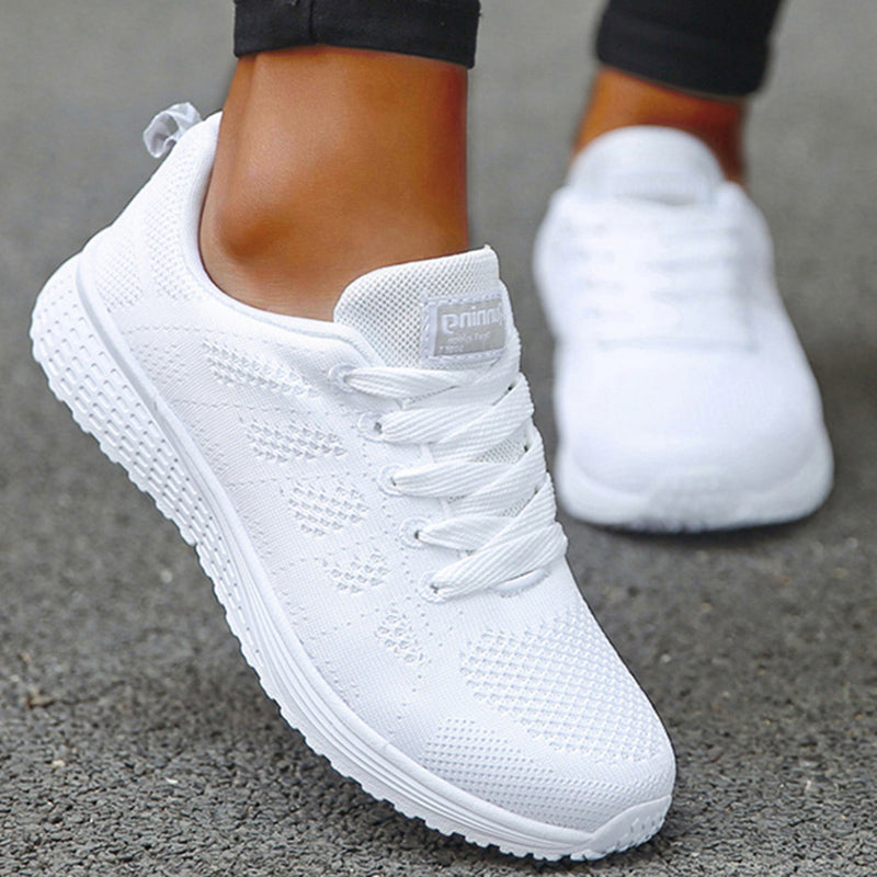 Womens Sneakers Casual New Fashion Plus Size Shoes Lace Up Trainers Female Sneakers Tenis Feminino 2