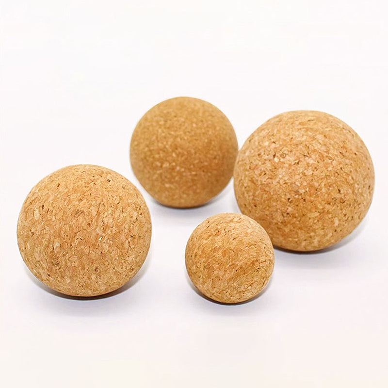 Foot Massager Yoga Ball, Back Massage Trigger Point, Cork Massage Ball, Therapy Myofascial Ball, Tension Release Muscle