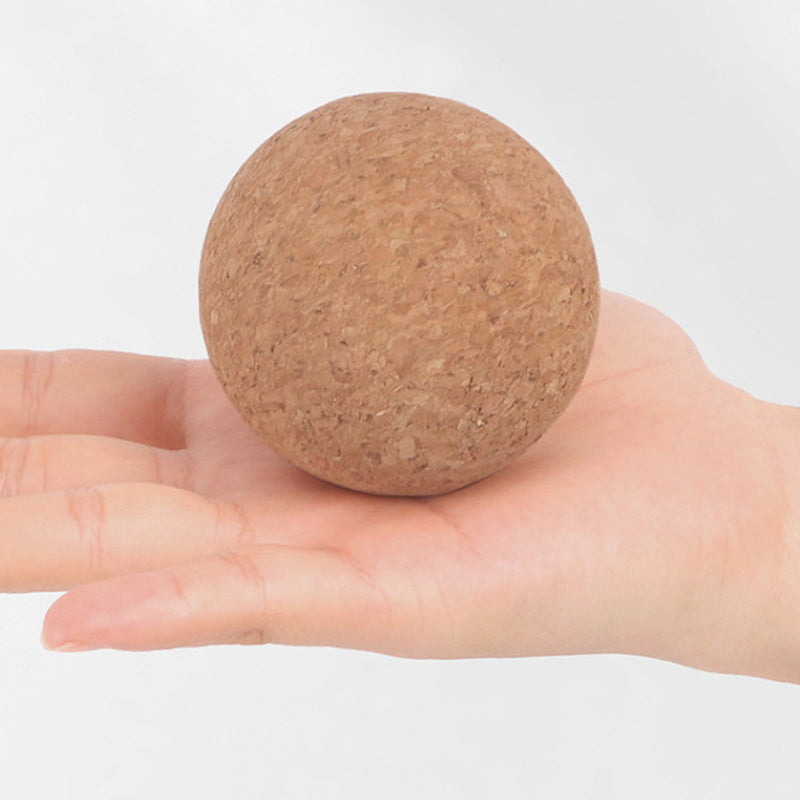 Foot Massager Yoga Ball, Back Massage Trigger Point, Cork Massage Ball, Therapy Myofascial Ball, Tension Release Muscle