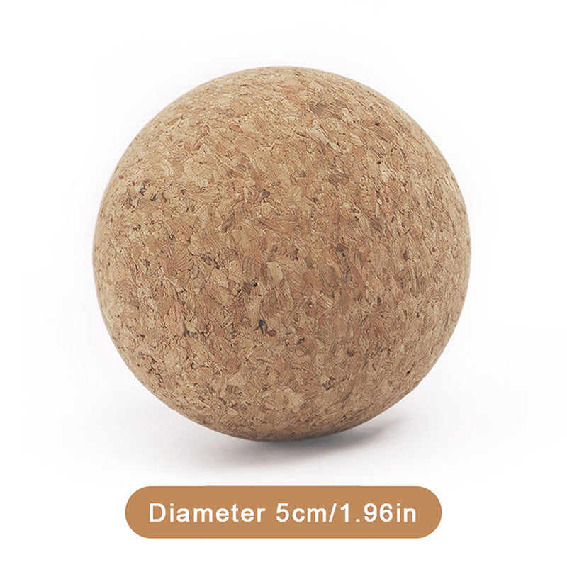 Foot Massager Yoga Ball, Back Massage Trigger Point, Cork Massage Ball, Therapy Myofascial Ball, Tension Release Muscle