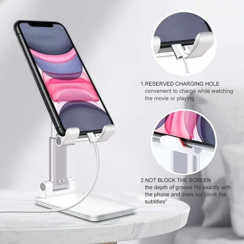 Adjustable Desktop Tablet Holder, Universal Table Cell Phone Stand, Desk Mobile Phone Holder