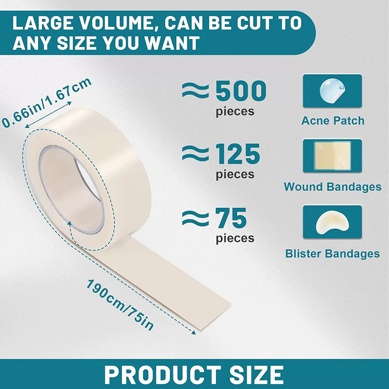 Hydrocolloid Patch Bandages With SelfAdhesive Hydrocolloid Roll For Wound Care Highly Absorbent Bed 5