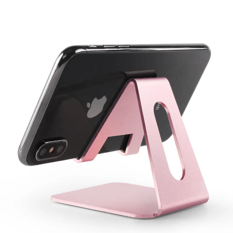 Universal Lazy Tablet Dock, Desktop Metal Phone Stand, Stable Adjustable Holder for All Smartphones