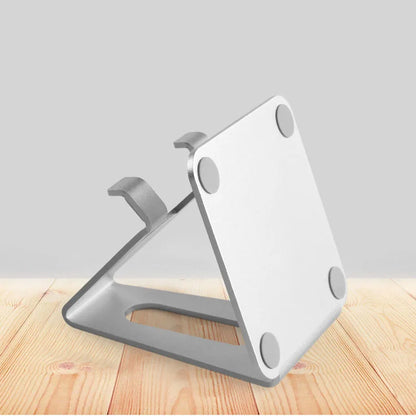 Universal Lazy Tablet Dock, Desktop Metal Phone Stand, Stable Adjustable Holder for All Smartphones