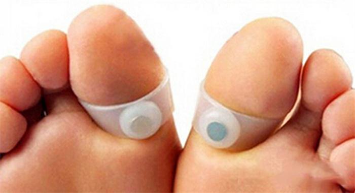 Slimming Weight Loss Magnetic Silicone Toe Ring, 1 Pair Foot Massage, Fat Burning Feet Care Circulation Booster