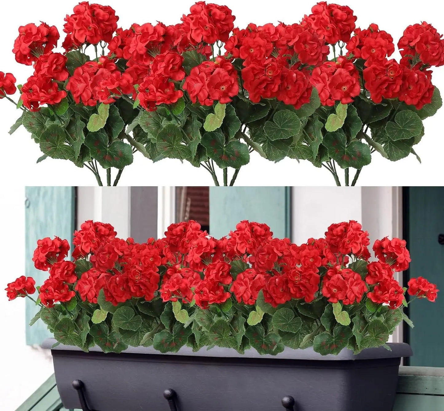 UV Resistant Silk Begonia Artificial Flower, For Outdoor Garden Arch, Wedding and Home Decoration, Fake Plant