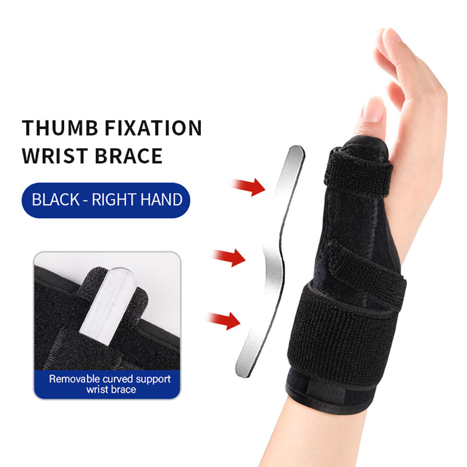 Wrist Brace Wrap for Tendonitis, Aluminum Plate Compression Support, Adjustable Immobilization Splint