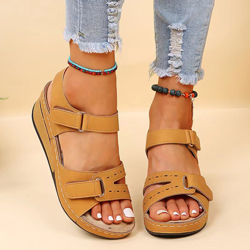 Elegant Women Sandals Summer Shoes Woman Ladies Wedge Sandals Outdoor Party Shoes Comfortable Femal 3