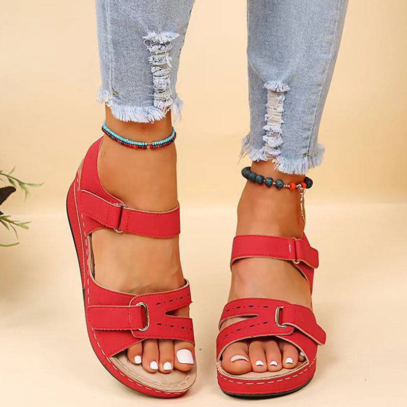 Elegant Women Sandals Summer Shoes Woman Ladies Wedge Sandals Outdoor Party Shoes Comfortable Femal 4
