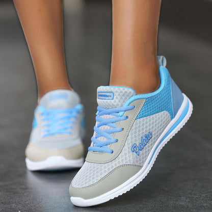 Fashion Womens Sneakers Lightweight Mesh Shoes Comfortable Lace Up Tenis Stylish Summer Designer Sn 3